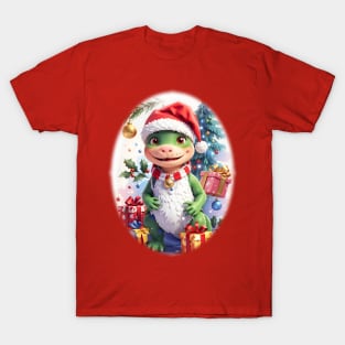 Tyrannosaurus Christmas Dinosaur T-Shirt